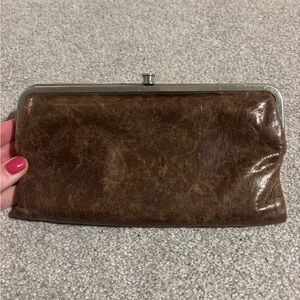 HOBO Brown Leather Clutch wallet